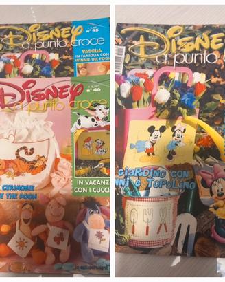 Riviste Disney a punto croce (2 riviste)