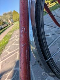 Bici corsa vintage rossa – cambio a leva – BIANCHI