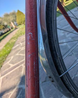 Bici corsa vintage rossa – cambio a leva – BIANCHI
