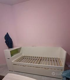 Letto ikea con letto e mensola estraibile