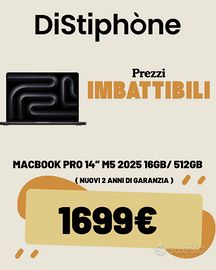 MACBOOK PRO 14'' M5 2025 16GB/512GB