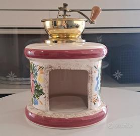 Macinino portacandele in ceramica