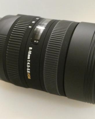 Sigma 8-16 4,5-5,6 hsm usata