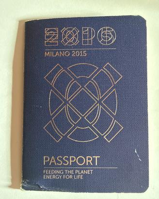 Passaporto Milano Expo 2015 con 3 timbri