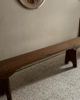 Coppia panche legno massello