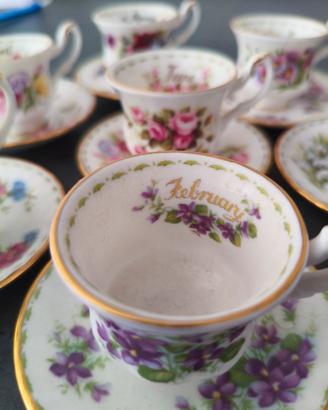 Set 7 tazzine Mignon Royal Albert 