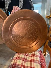 Vintage piatti di rame