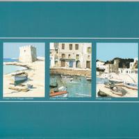 Cartellina blu petrolio Litografie Aldo Riso 23x17