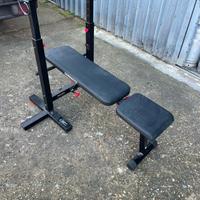 Panca con porta bilanciere e bilanciere omaggio