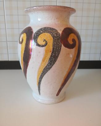Vaso in terracotta, bottega Toscana dipinto a mano