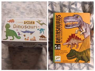 2 giochi di carte dinosauri  vendibili singolarmen