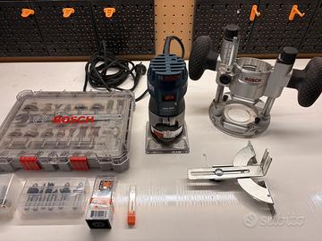 Fresatrice Bosch Professional + accessori