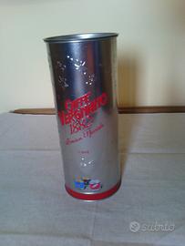 Caffè vergnano scatola cilindrica latta 1882 pensi