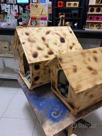 Cucce artigianali legno per cani e gatti