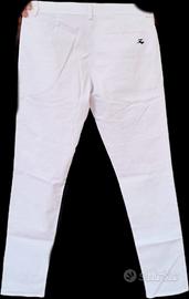 Fay pantaloni skinny cotone bianco