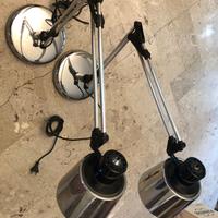 Lampada articolata in metallo cromato anni70