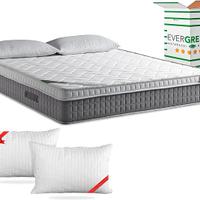 MATERASSO MATRIMONIALE 160x190 + 2 CUSCINI - NUOVO