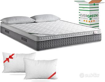 MATERASSO MATRIMONIALE 160x190 + 2 CUSCINI - NUOVO