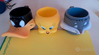 tazze in plastica looney toones