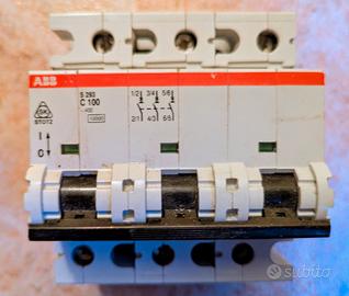 interruttore magnetotermico abb s293 c100 10KA