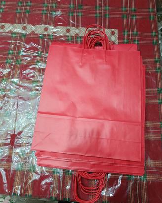 25 buste rosse di carta