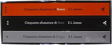 Libro 50 sfumature di grigio /nero/ rosso NUOVI