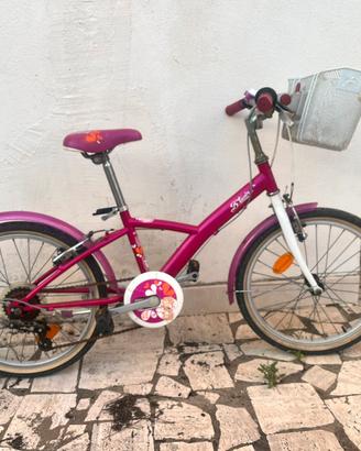 Bici B-twin da bambina 20 con cambio marce