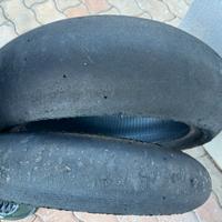 Coppia gomme metzler slick 120/180