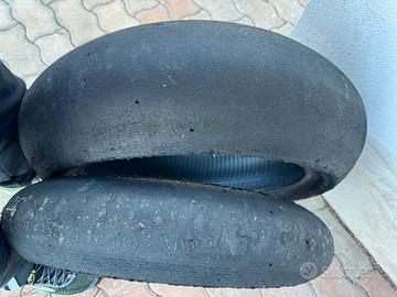 Coppia gomme metzler slick 120/180