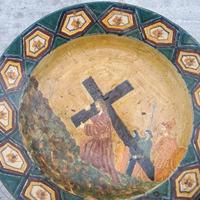 Piatto grande ceramica antica
