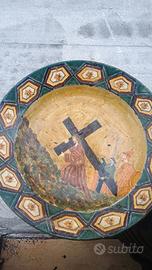 Piatto grande ceramica antica