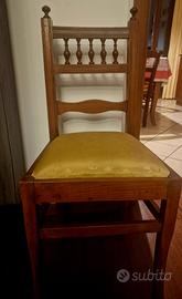 sedie in noce fine ottocento