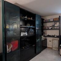 Armadio TV per soggiorno con ante di vetro