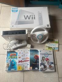 Nintendo Wii console boxata + 5 giochi (MARIO KART