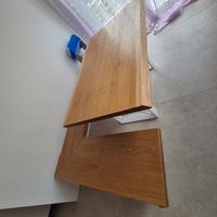 Tavolo + Panca artigianale, legno massiccio