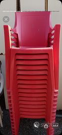 Poltroncine In plastica da giardino con scritta