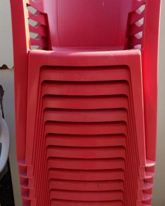 Poltroncine In plastica da giardino con scritta