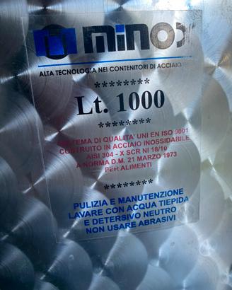 Cisterna inox 1000 lt