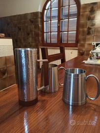 Set 3 pezzi in peltro Vintage