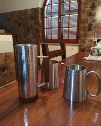 Set 3 pezzi in peltro Vintage