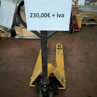 transpallet manuale forche ribassate