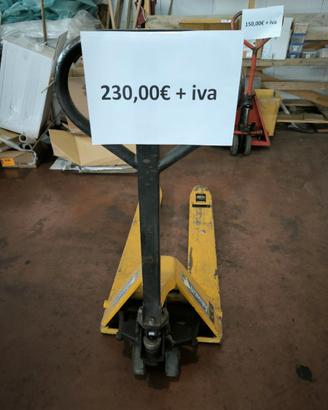 transpallet manuale forche ribassate