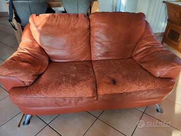 Divano pelle 2 posti 