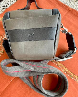 Borsa originale Leica in pelle color cachi