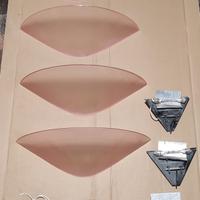 Set 4 Applique Murano - Vetro Satinato Rosa pesca