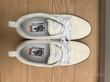 Scarpe Vans in camoscio bianco da uomo