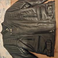 Giubbotto pelle biker uomo