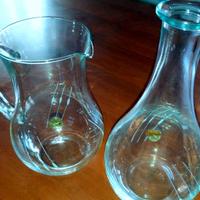 Set Brocca/Caraffa e Bottiglia/Decanter Cristallo
