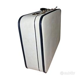 Valigia da Viaggio Vintage In Similpelle Avorio