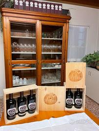 CESTO NATALIZIO - SET 3 VINO CONFEZIONE DI LEGNO